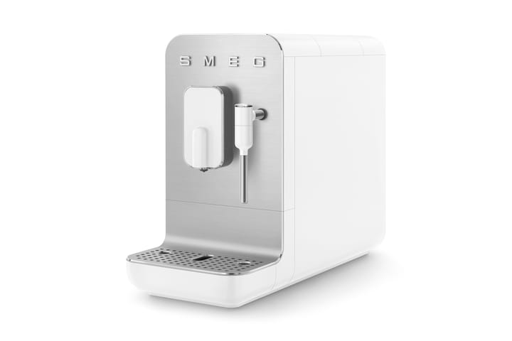 Smeg helautomatisk kaffemaskin med melkeskummer, Hvit Smeg