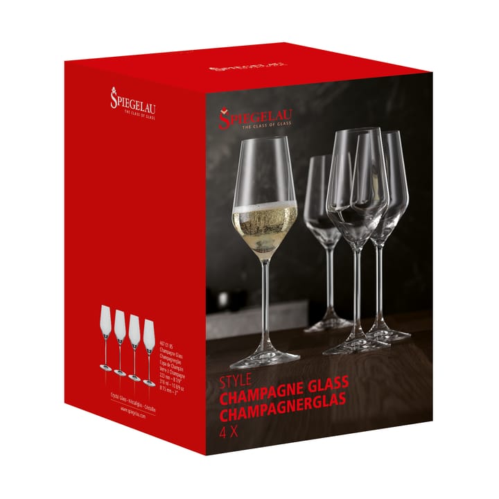 Style champagneglas 31cl 4-pakning, Klar Spiegelau