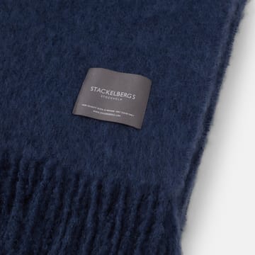 Mohair pledd - Denim dark blue - Stackelbergs