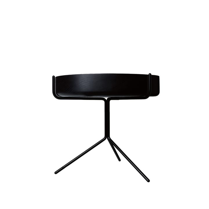 Drum bord - ask sort lasur, h 36 cm, sort stativ - Swedese