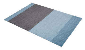 Stripes by tica, horisontal, entréteppe - Blue-steel grey, 90 x 130 cm - tica copenhagen