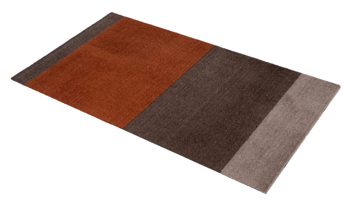 Stripes by tica, horisontal, entréteppe, Brown-terrakotta, 67 x 120 cm tica copenhagen