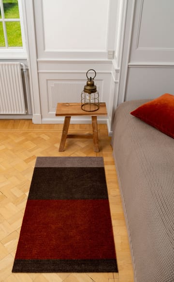 Stripes by tica, horisontal, entréteppe - Brown-terrakotta, 67 x 120 cm - tica copenhagen