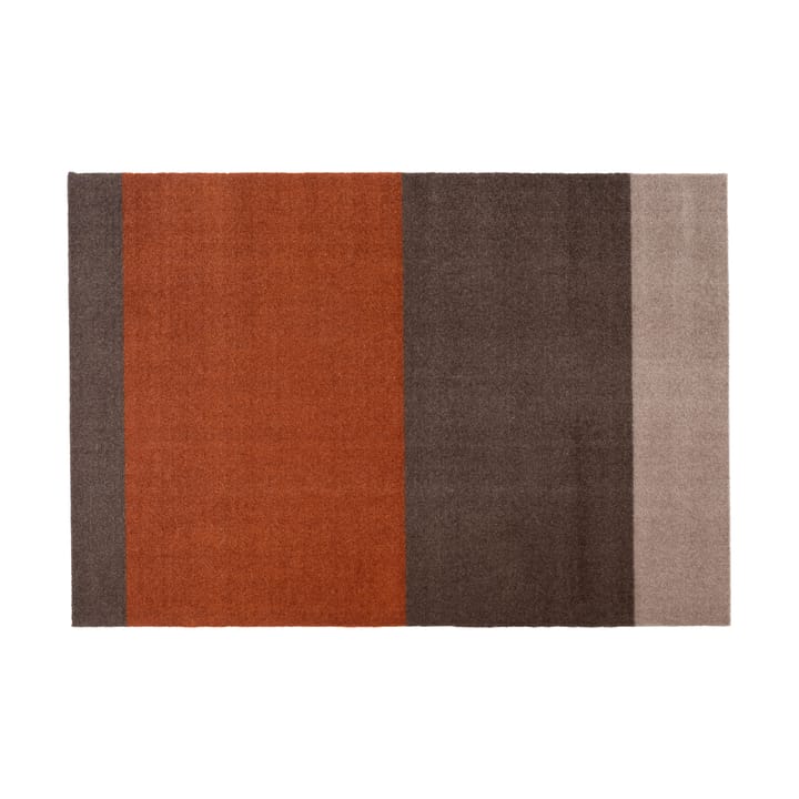 Stripes by tica, horisontal, entréteppe - Brown-terrakotta, 90 x 130 cm - Tica copenhagen