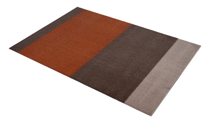 Stripes by tica, horisontal, entréteppe, Brown-terrakotta, 90 x 130 cm tica copenhagen