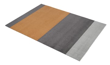 Stripes by tica, horisontal, entréteppe - Grey-grey-dijon, 90 x 130 cm - tica copenhagen