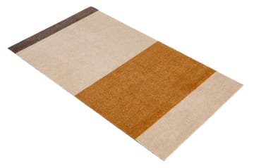 Stripes by tica, horisontal, entréteppe - Ivory-dijon-brown, 67 x 120 cm - tica copenhagen