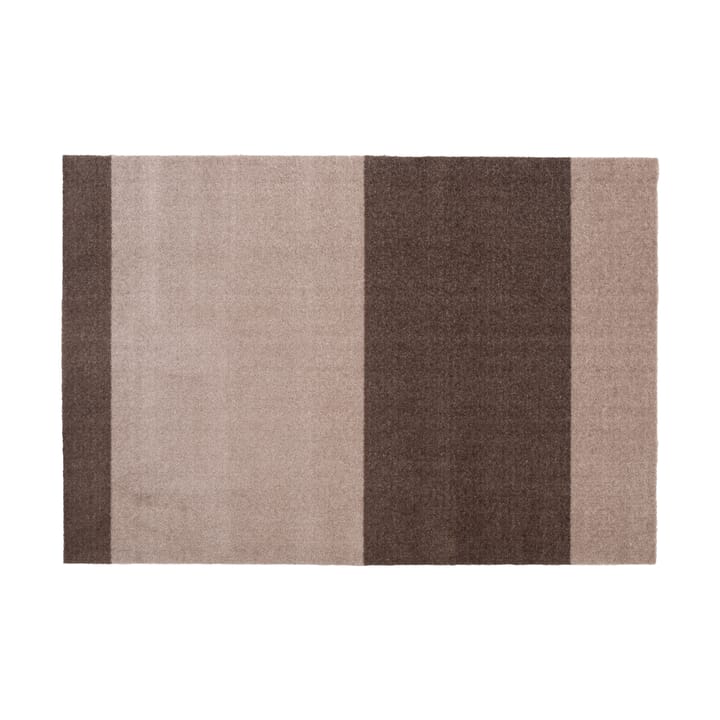 Stripes by tica, horisontal, entréteppe - Sand-brown, 90 x 130 cm - tica copenhagen