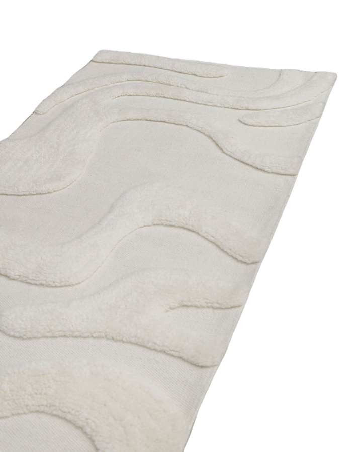 Norlander gangteppe ull 80x300 cm - White - Tinted