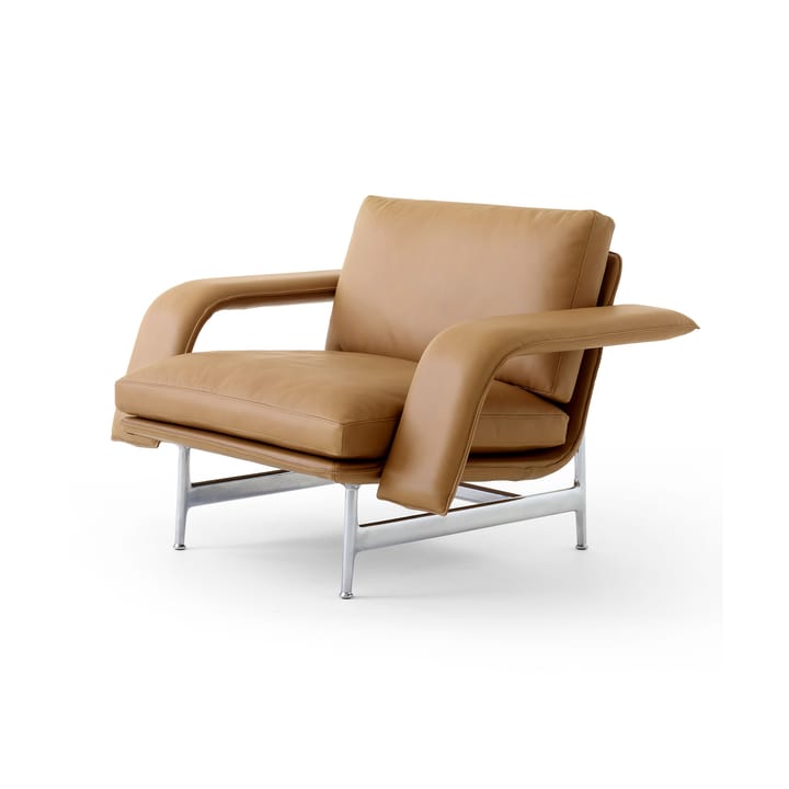 Meantime AV29 lounge lenestol - Pol. aluminium-Noble leather cognac - &Tradition