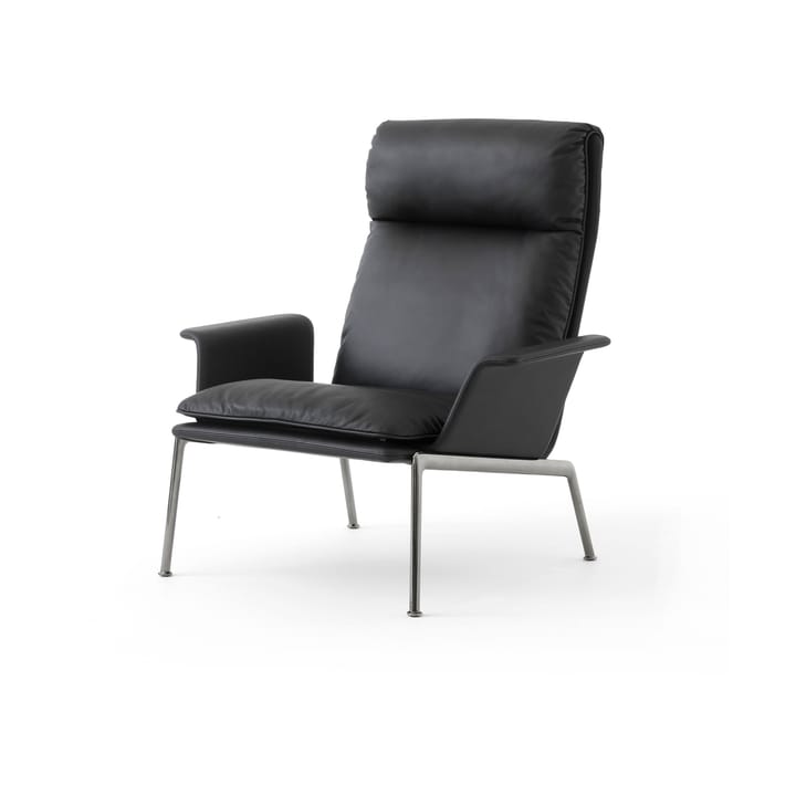 Muno LN17 High back lounge lenestol - Dark chrome-Black - &Tradition