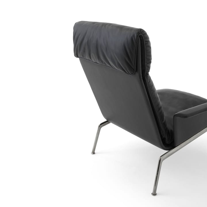 Muno LN17 High back lounge lenestol, Dark chrome-Black &Tradition