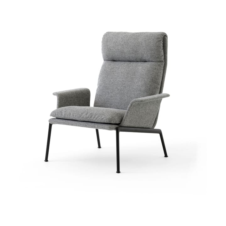 Muno LN17 High back lounge lenestol - Warm black-Hallingdal 0126 - &Tradition