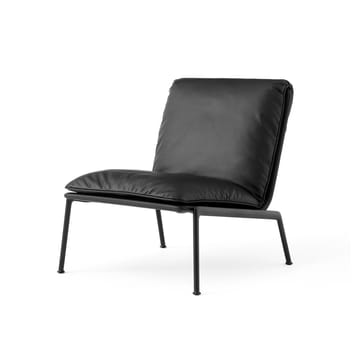 Muno LN18 lounge lenestol - Warm black-Noble leather Black - &Tradition