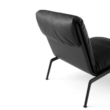 Muno LN18 lounge lenestol - Warm black-Noble leather Black - &Tradition