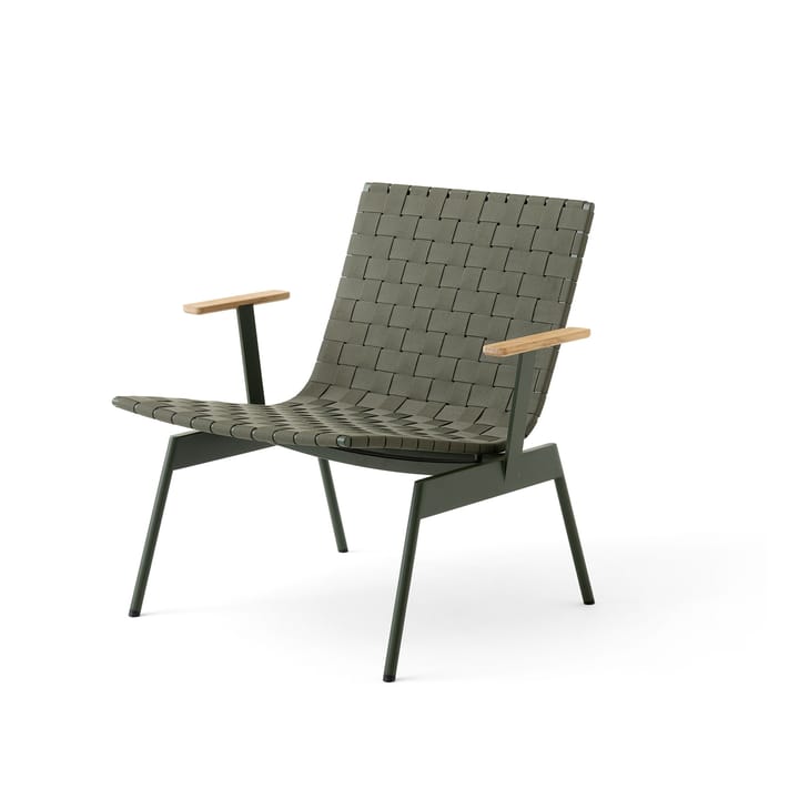 Ville Outdoor AV45 loungestol med armlener - Bronze green - &Tradition