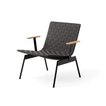 Ville Outdoor AV45 loungestol med armlener - Warm black - &Tradition