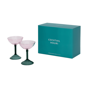 Urban Nature Culture gavesett coupeglass 2-pk - Pink - URBAN NATURE CULTURE