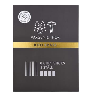 Kito Chopsticks spisepinner 4-pakning - Messing - Vargen & Thor