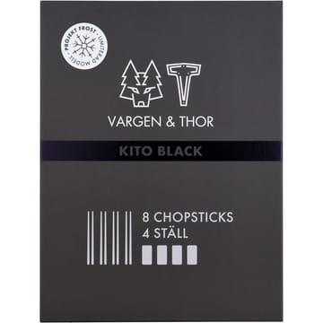 Kito Chopsticks spisepinner 4-pakning - Svart - Vargen & Thor