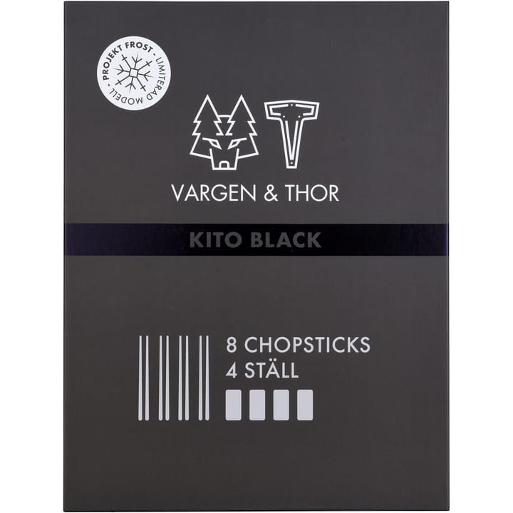 Kito Chopsticks spisepinner 4-pakning, Svart Vargen & Thor