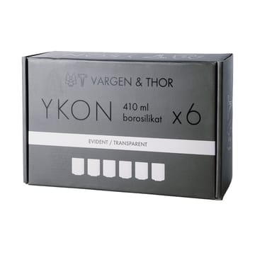 YKON glass 6-pakning 41 cl - Evident transparent - Vargen & Thor