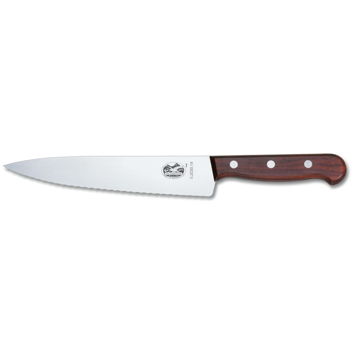 Victorinox kokkekniv bølgetannet 19 cm - Furu - Victorinox