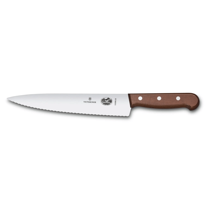 Victorinox kokkekniv bølgetannet 22 cm - Furu - Victorinox