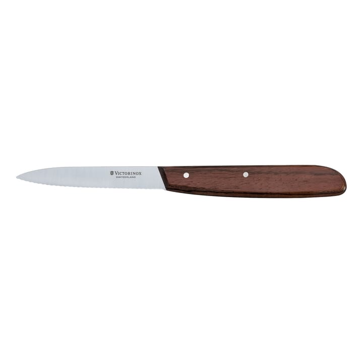 Victorinox skrellekniv bølget 10 cm - Furu - Victorinox