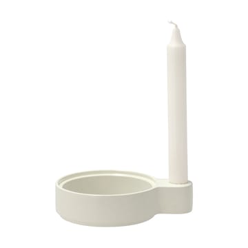 Styles lysestake 3,6x16 cm - Offwhite-aluminium - Villa Collection