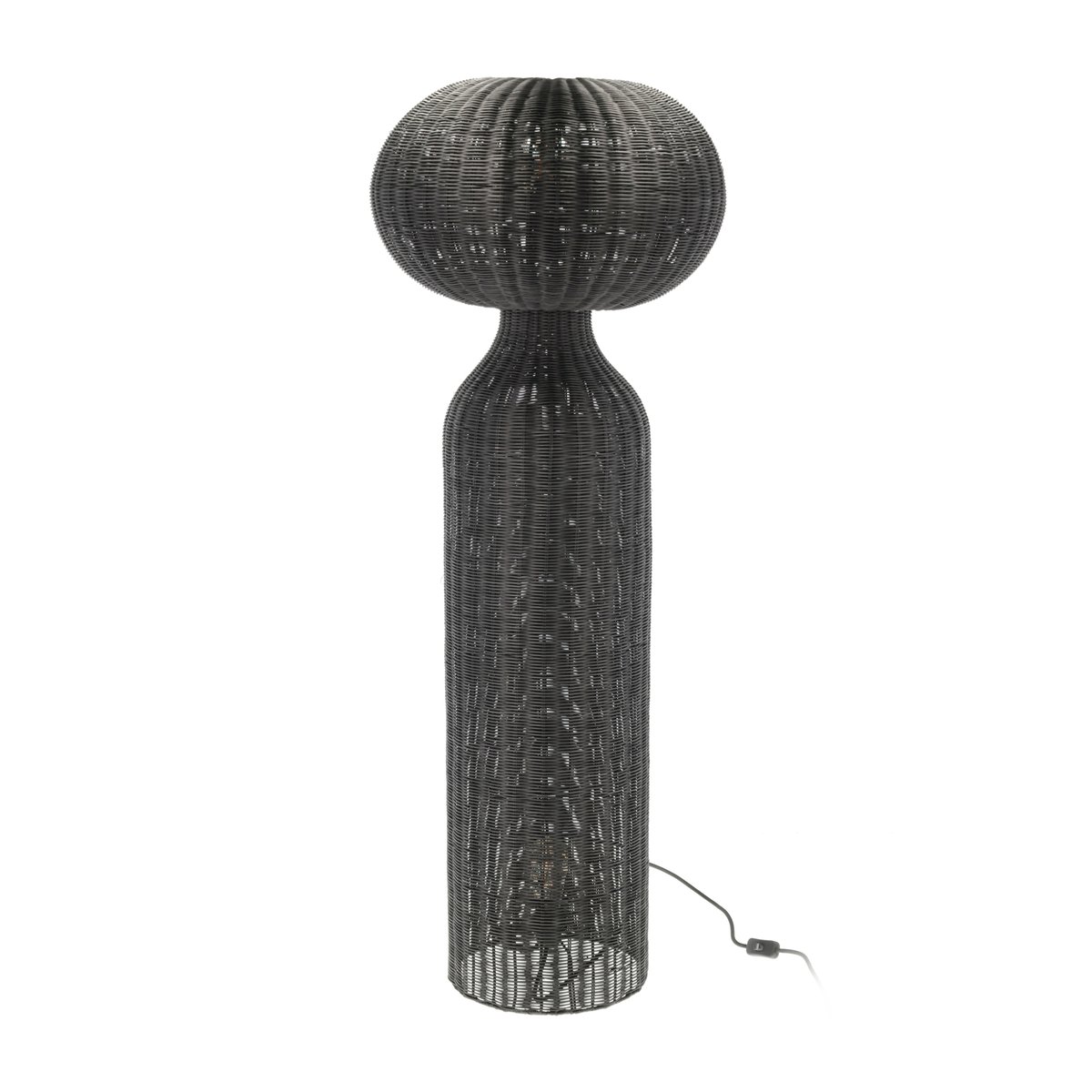 Bilde av Villa Collection Werna gulvlampe Ø 50 x 130 cm Black rattan