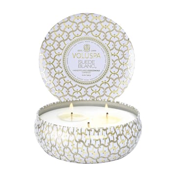 Maison Blanc 3-wick Tin duflys 40 timer - Suede Blanc - Voluspa