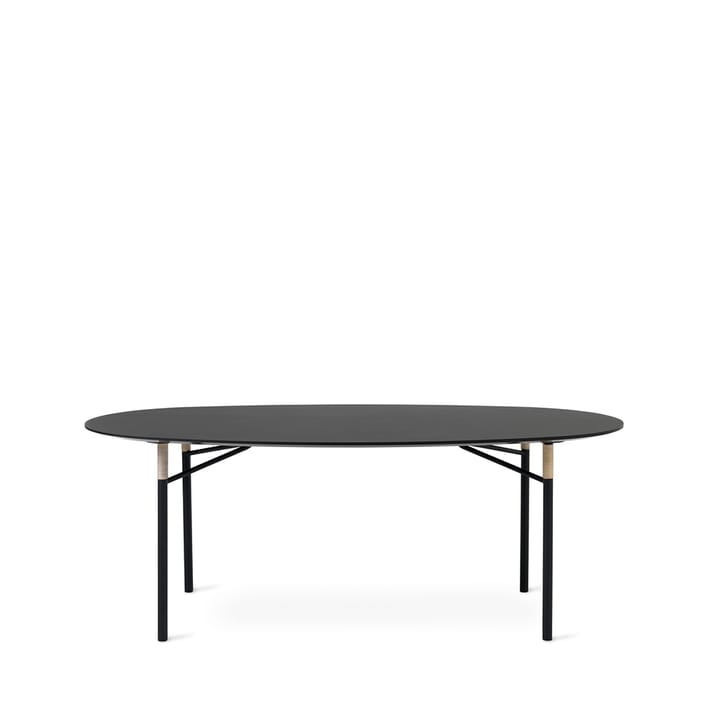 Affinity spisebord 108x200 cm - black, ellipse - Warm Nordic