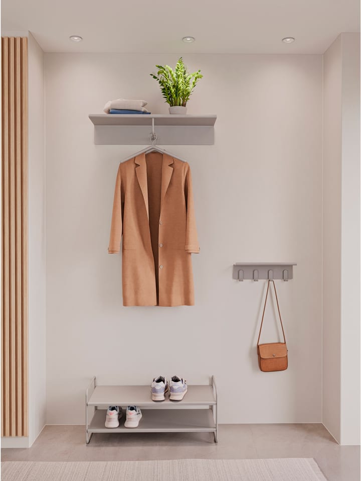 A-Coat rack hattehylle, Soft grey Zone Denmark